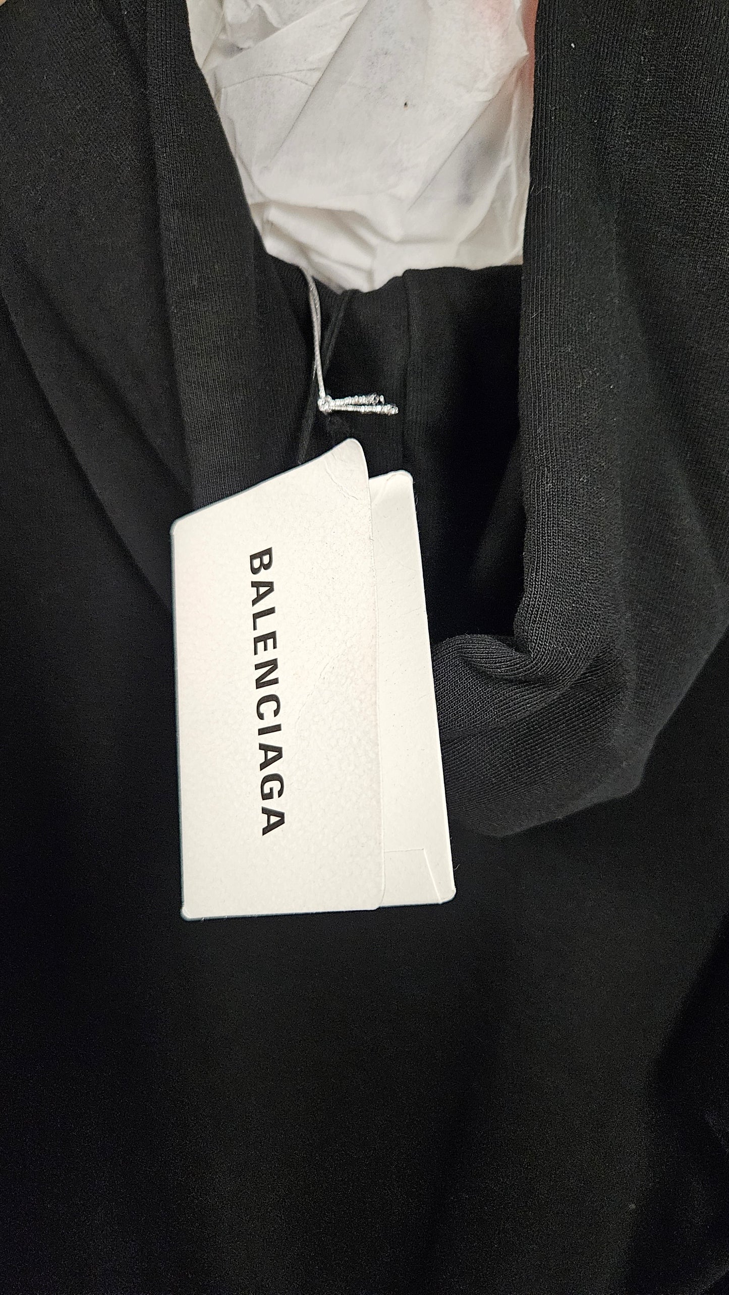 Balenciaga Small Copyright Logo Print Hoodie