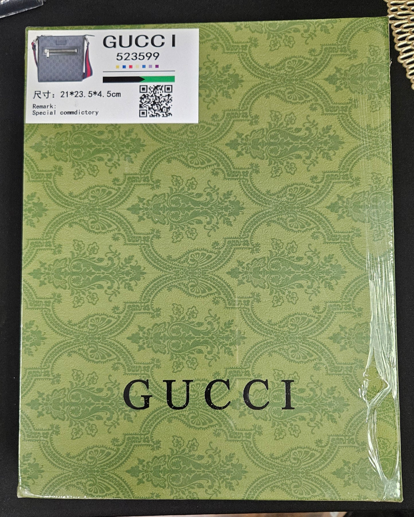 Gucci Messenger GG Supreme Black/Grey