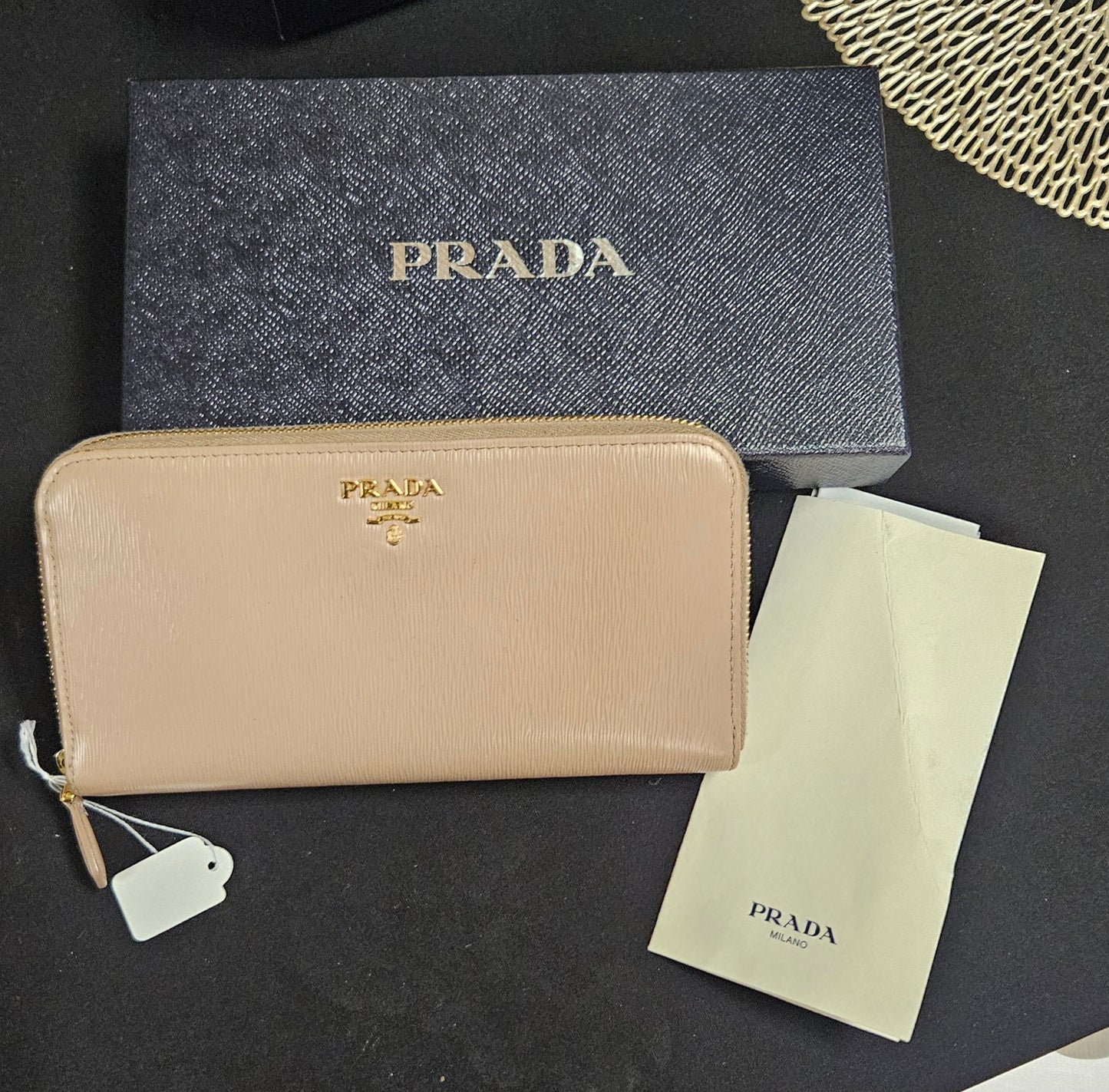 Prada Zip Around Long Wallet
