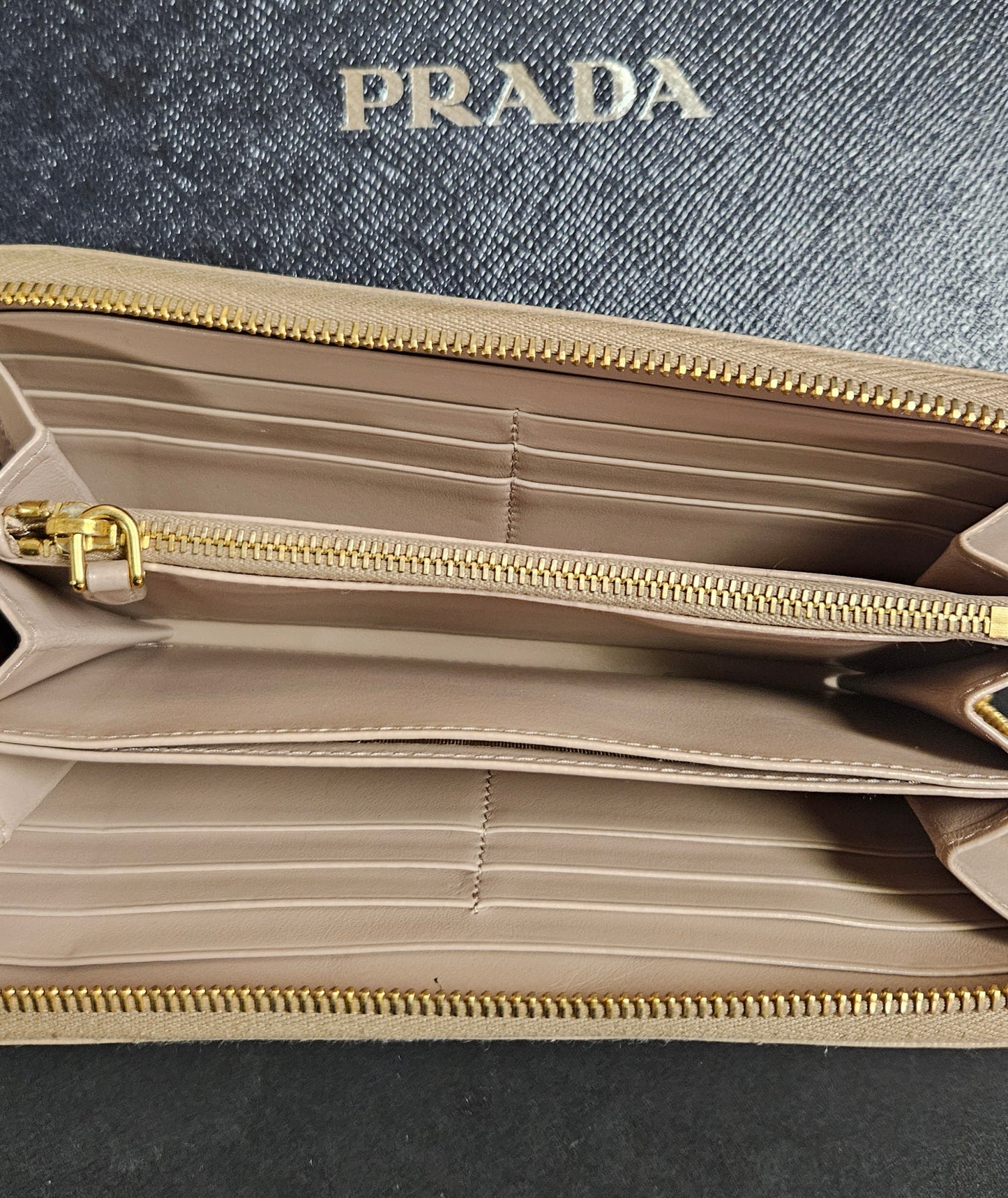 Prada Zip Around Long Wallet
