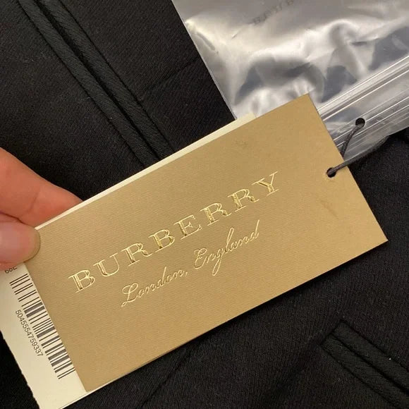 Authentic Burberry High Waisted Stirrups in Black with Logo at the bottom, NWT
