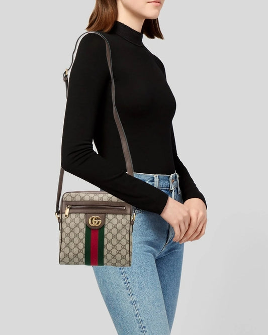 Gently Used Gucci Ophidia Small Messenger Bag