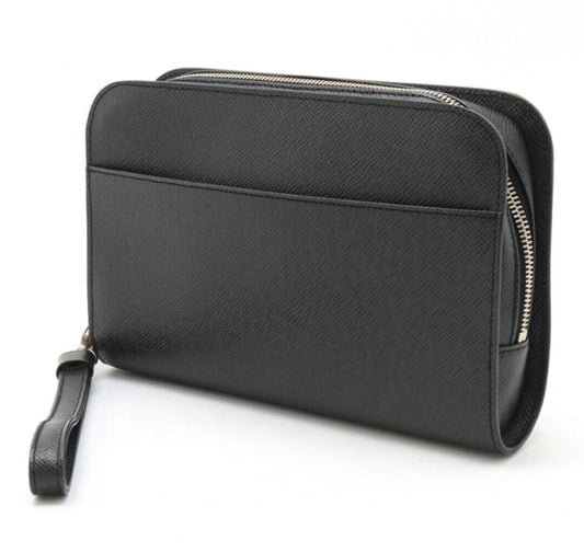 Louis Vuitton Pre-Owned Black Zip Around Carry