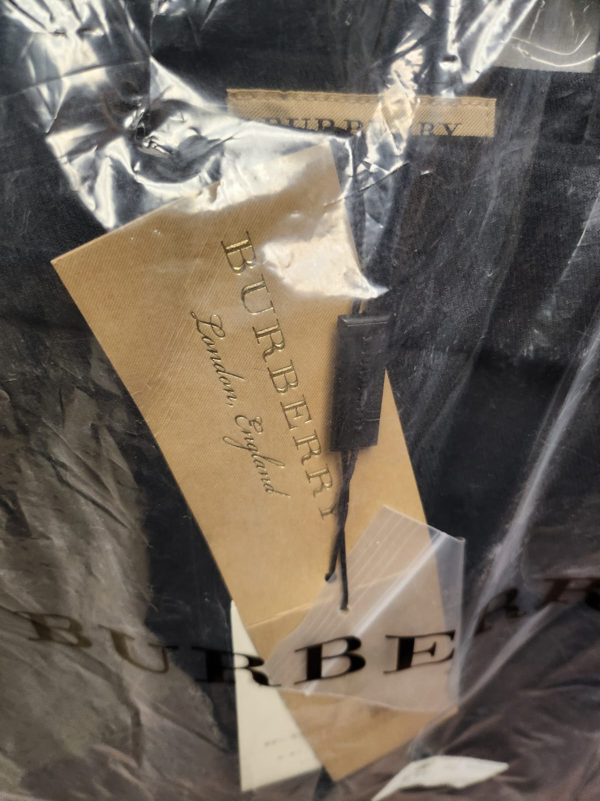 Authentic Burberry High Waisted Stirrups in Black with Logo at the bottom, NWT